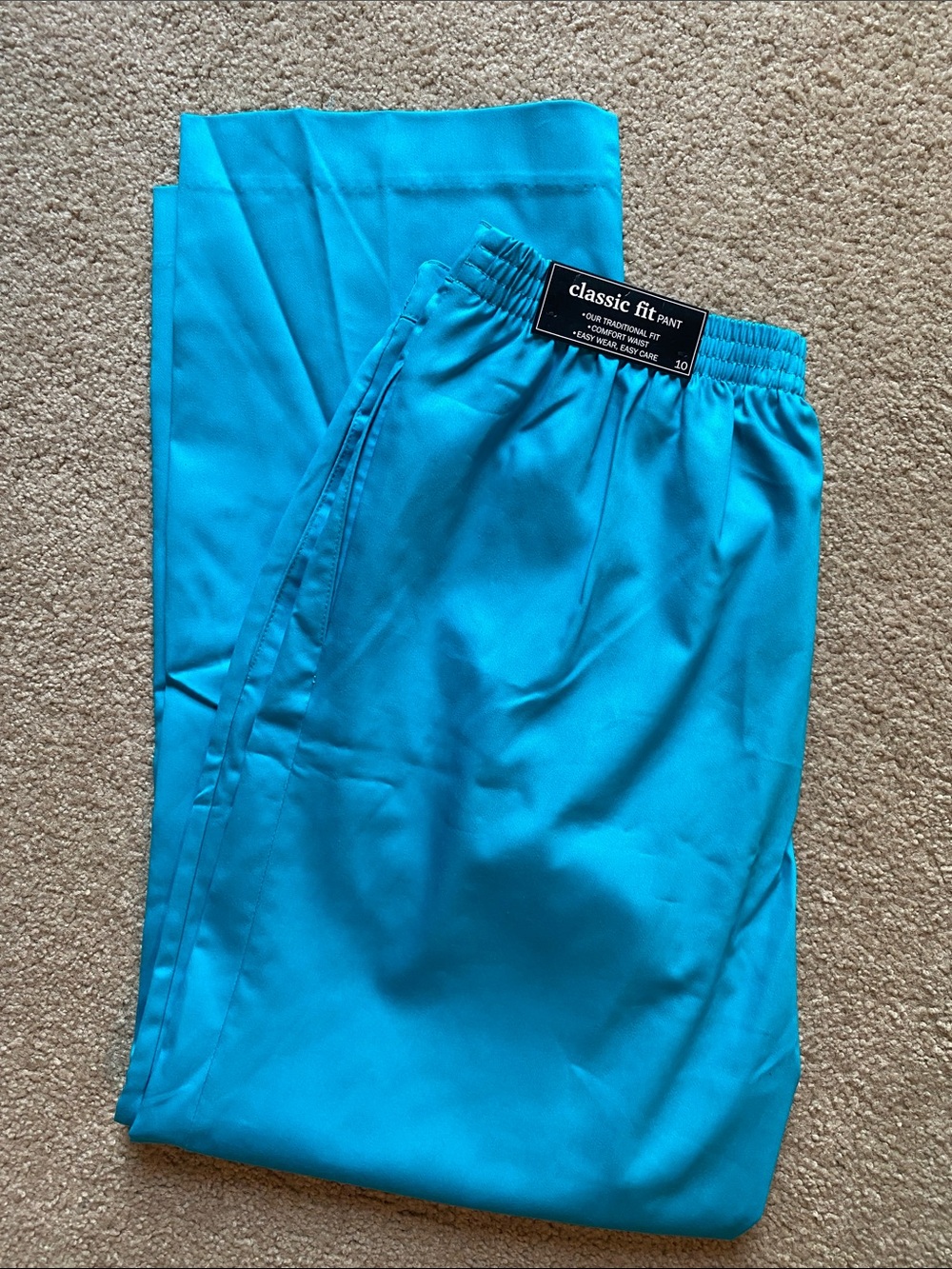 Alfred Dunner Turquoise Classic Fit Pants